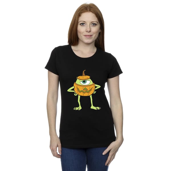 Monsters Inc Womens/Ladies Mike Pumpkin Cotton Halloween T-Shirt