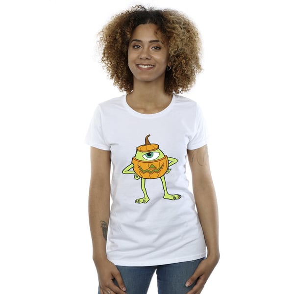Monsters Inc Womens/Ladies Mike Pumpkin Cotton Halloween T-Shirt