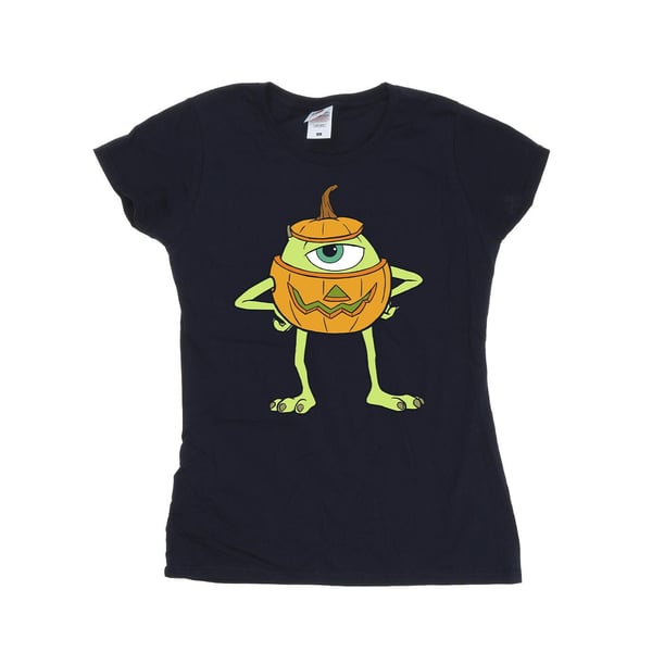 Monsters Inc Womens/Ladies Mike Pumpkin Cotton Halloween T-Shirt