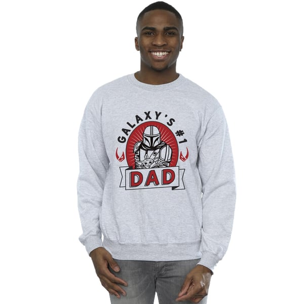 Star Wars Mandalorian Mens Galaxy Dad Sweatshirt