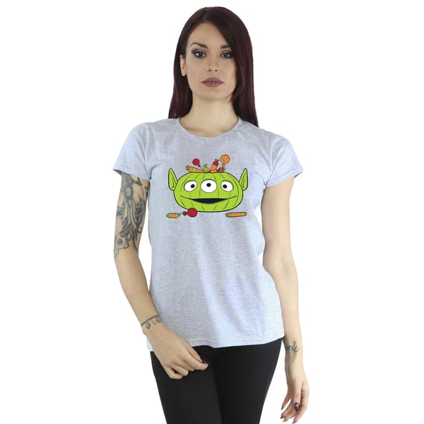 Toy Story Womens/Ladies Alien Pumpkin Basket Boyfriend Halloween T-Shirt