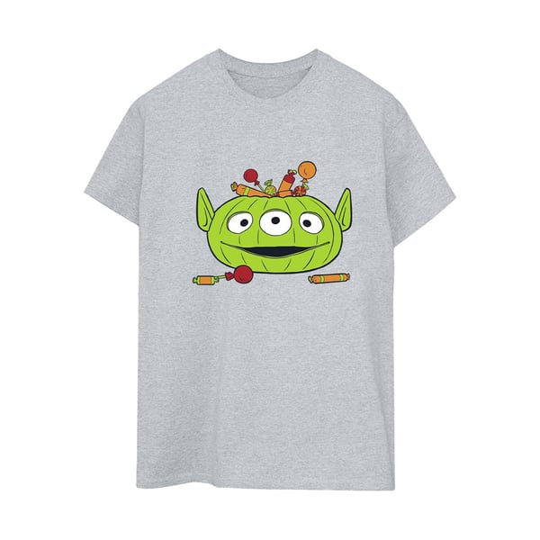 Toy Story Womens/Ladies Alien Pumpkin Basket Boyfriend Halloween T-Shirt