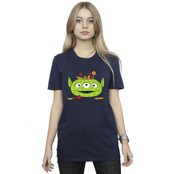Toy Story Womens/Ladies Alien Pumpkin Basket Cotton Boyfriend Halloween T-Shirt
