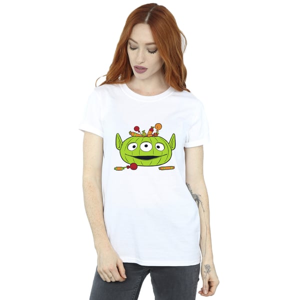 Toy Story Womens/Ladies Alien Pumpkin Basket Cotton Boyfriend Halloween T-Shirt