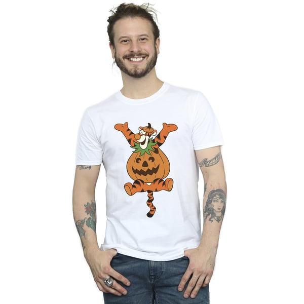 Winnie the Pooh Mens Tigger Pumpkin Cotton T-Shirt