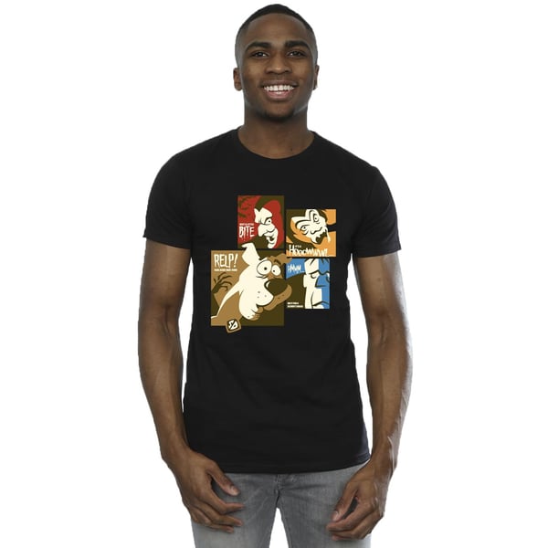 Scooby Doo Mens Squares Faces Cotton T-Shirt