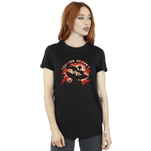 Spider-Man Womens/Ladies Feeling Spooky Cotton Boyfriend T-Shirt