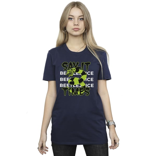 Beetlejuice Womens/Ladies Say It 3 Times Cotton T-Shirt