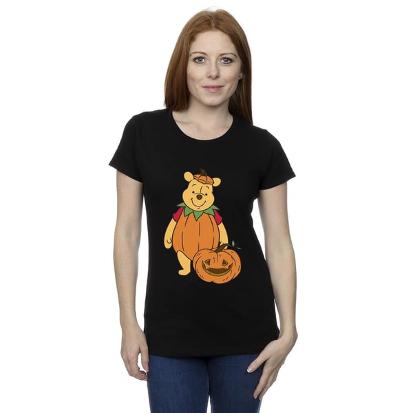 Winnie the Pooh Womens/Ladies Pumpkin Cotton Halloween T-Shirt