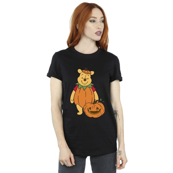 Winnie the Pooh Womens/Ladies Pumpkin Cotton Boyfriend Halloween T-Shirt