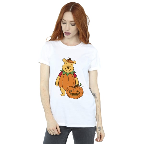 Winnie the Pooh Womens/Ladies Pumpkin Cotton Boyfriend Halloween T-Shirt