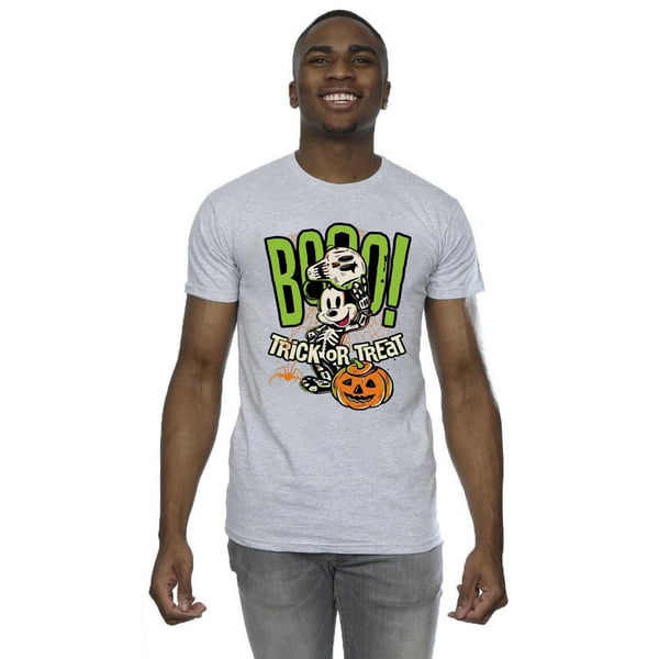 Disney Mens Boo Trick Or Treat Mickey Mouse T-Shirt