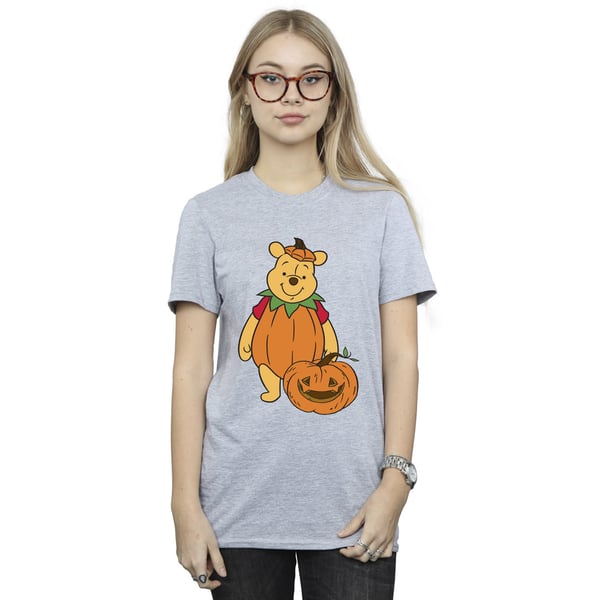 Winnie the Pooh Womens/Ladies Pumpkin Boyfriend Halloween T-Shirt