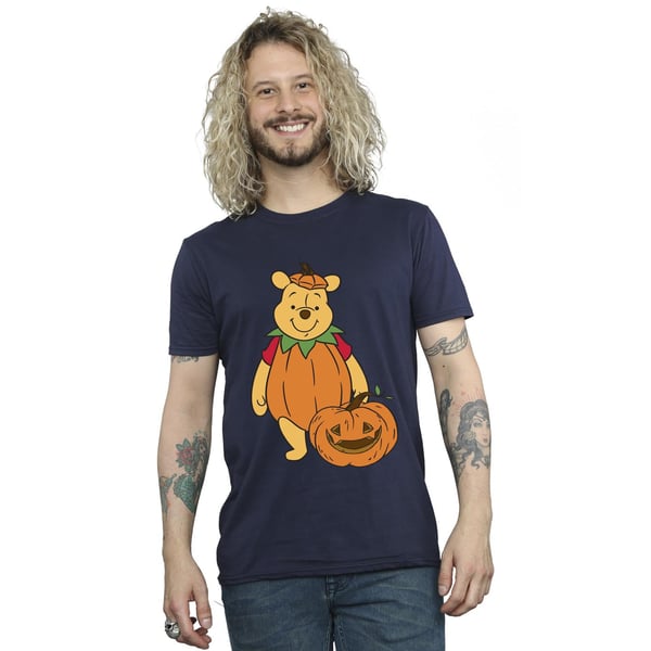 Winnie the Pooh Mens Pumpkin Cotton Halloween T-Shirt