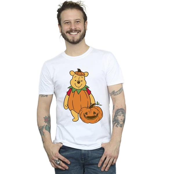 Winnie the Pooh Mens Pumpkin Cotton Halloween T-Shirt
