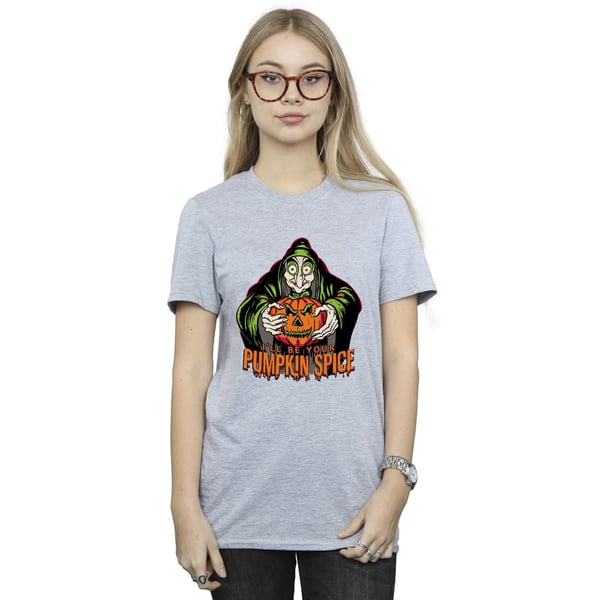 Disney Womens/Ladies Pumpkin Spice Evil Queen Villains Boyfriend T-Shirt