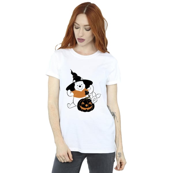 Winnie the Pooh Womens/Ladies Pumpkin Cotton Boyfriend Halloween T-Shirt