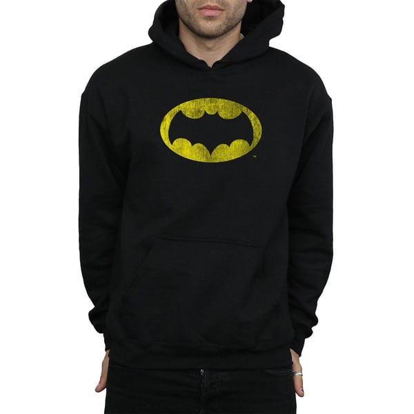 DC Comics Mens Batman TV Series Distressed Logo Hoodie