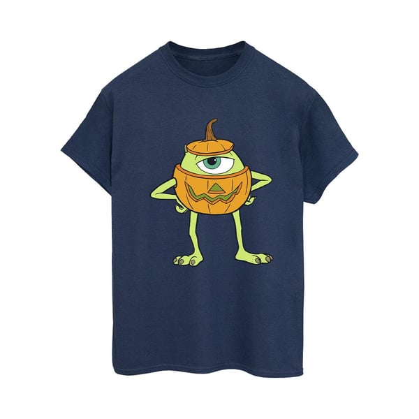 Monsters Inc Womens/Ladies Mike Pumpkin Cotton Boyfriend Halloween T-Shirt