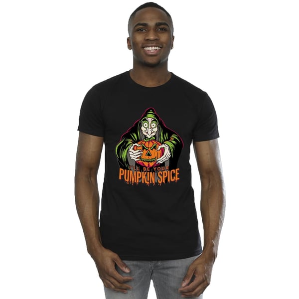 Disney Mens Pumpkin Spice Evil Queen Villains Cotton T-Shirt