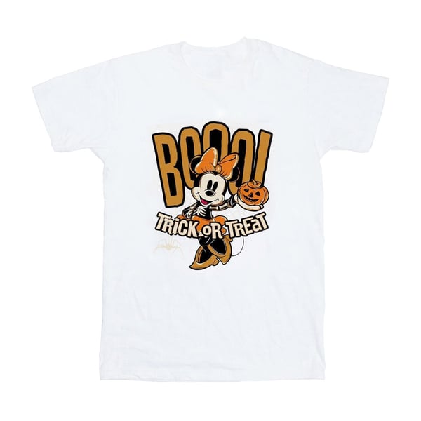 Disney Dam/Dam Boo Trick Or Treat Minnie Mouse T-shirt i bomull med boyfriend-passform