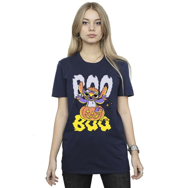Lilo & Stitch Womens/Ladies Boo Pumpkin Cotton Boyfriend T-Shirt