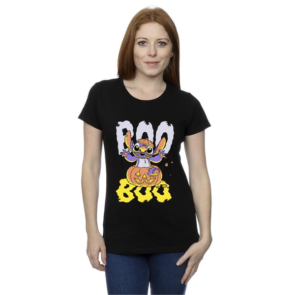 Lilo & Stitch Womens/Ladies Boo Pumpkin Cotton T-Shirt