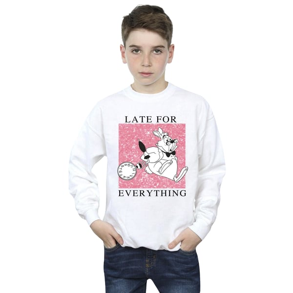 Disney Boys Alice In Wonderland White Rabbit Sweatshirt