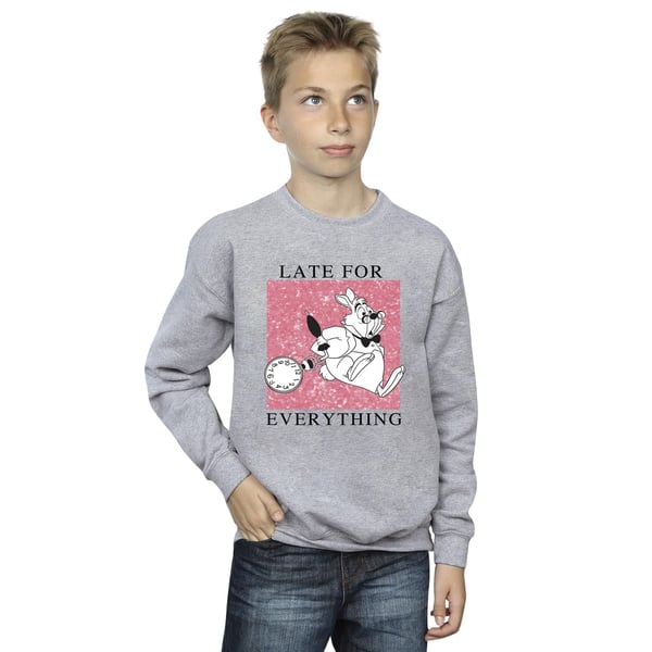 Disney Boys Alice In Wonderland White Rabbit Sweatshirt