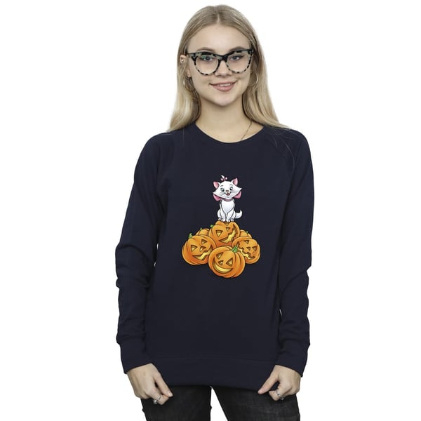 The Aristocats Womens/Ladies Marie Pumpkin Halloween Sweatshirt