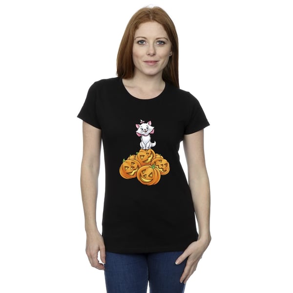 The Aristocats Womens/Ladies Marie Pumpkin Cotton Halloween T-Shirt