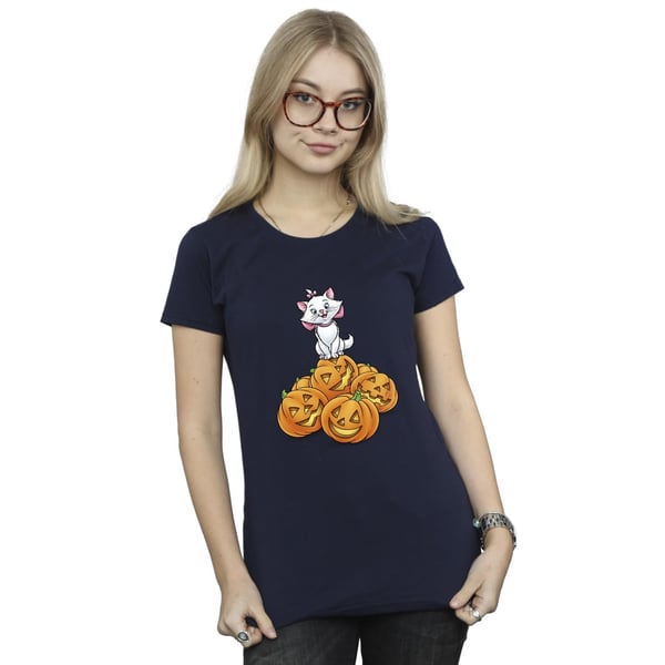 The Aristocats Womens/Ladies Marie Pumpkin Cotton Halloween T-Shirt