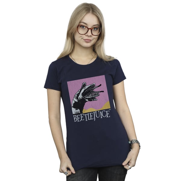 Beetlejuice Dam/Dam Sandworm Orm Bomulls T-shirt