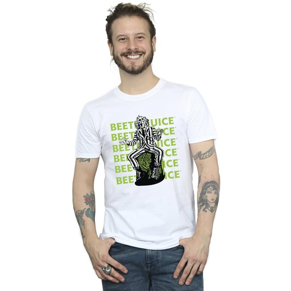 Beetlejuice Mens Pose Cotton T-Shirt