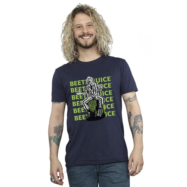 Beetlejuice Mens Pose Cotton T-Shirt