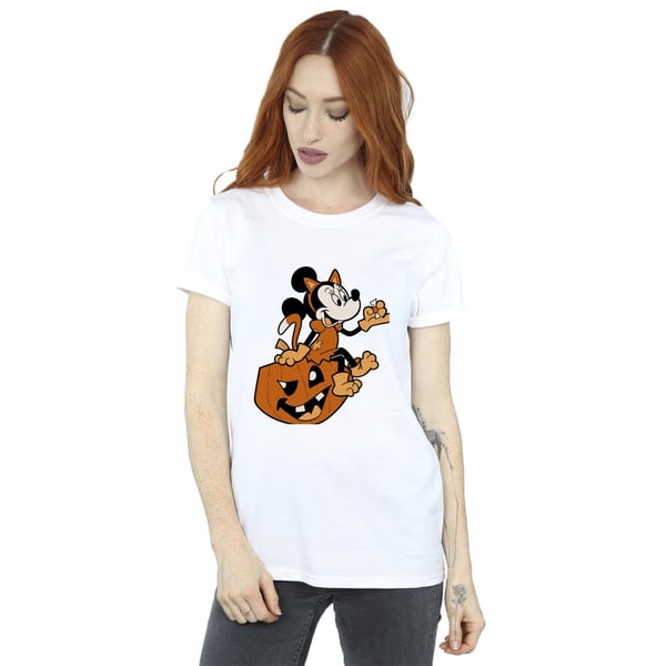 Mickey Mouse Womens/Ladies Minnie Mouse Cat Cotton Boyfriend Halloween T-Shirt