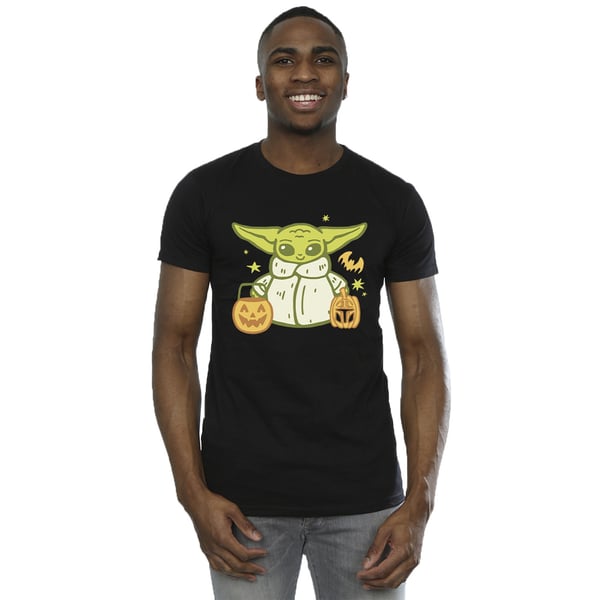 Star Wars Mens Trick Or Treat Grogu Cotton T-Shirt