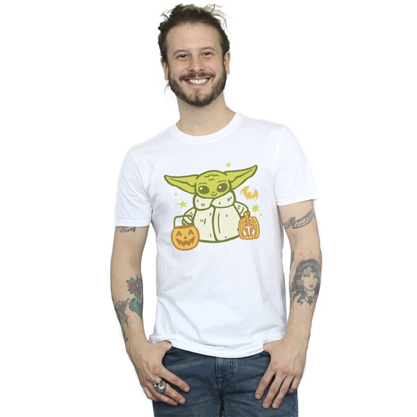 Star Wars Mens Trick Or Treat Grogu Cotton T-Shirt
