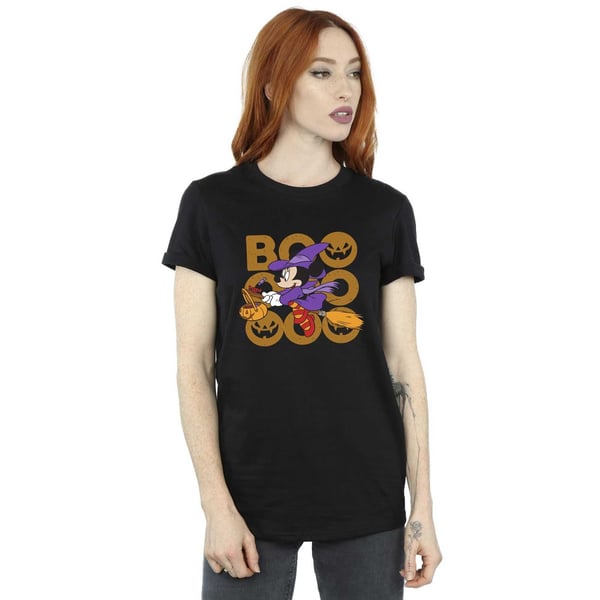 Disney Womens/Ladies Boo Minnie Mouse Witch Cotton Boyfriend T-Shirt