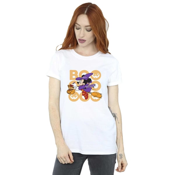 Disney Womens/Ladies Boo Minnie Mouse Witch Cotton Boyfriend T-Shirt