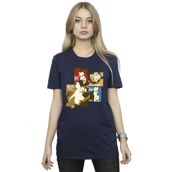 Scooby Doo Womens/Ladies Squares Cotton Boyfriend T-Shirt