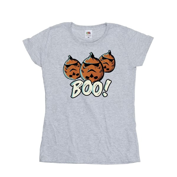 Star Wars Womens/Ladies Boo! Stormtrooper Pumpkin T-Shirt