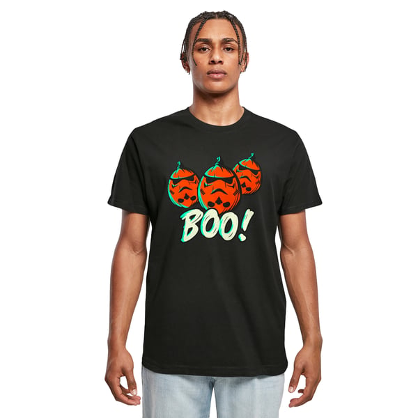 Star Wars Mens Boo! Stormtrooper Pumpkin Cotton T-Shirt