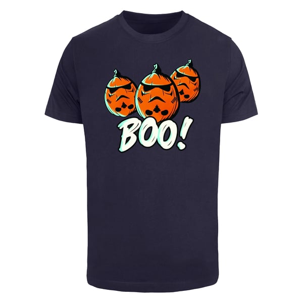 Star Wars Mens Boo! Stormtrooper Pumpkin Cotton T-Shirt