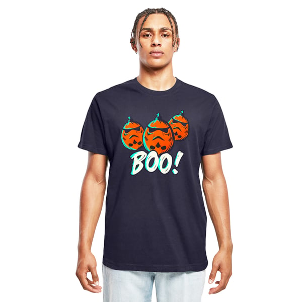 Star Wars Mens Boo! Stormtrooper Pumpkin Cotton T-Shirt