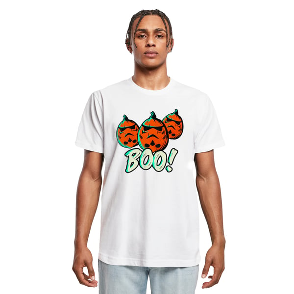 Star Wars Mens Boo! Stormtrooper Pumpkin Cotton T-Shirt