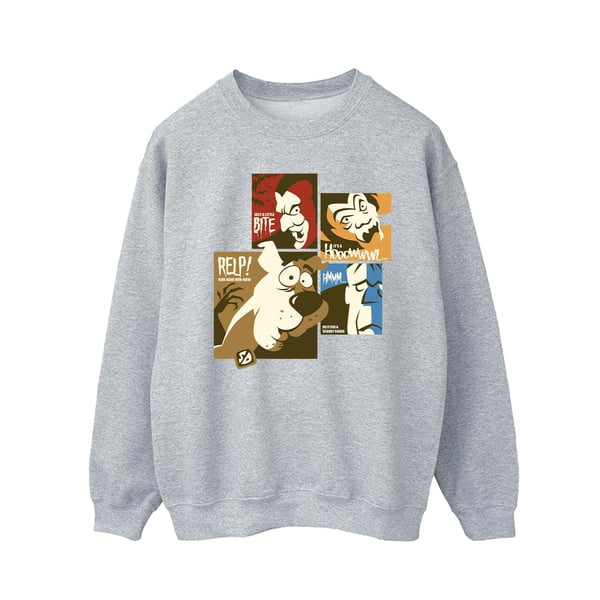 Scooby Doo Mens Squares Faces Sweatshirt
