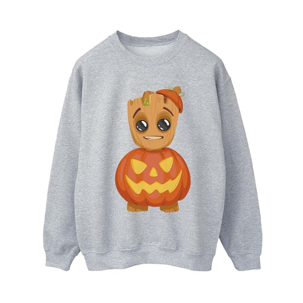 Marvel Womens/Ladies Groot Pumpkin Sweatshirt