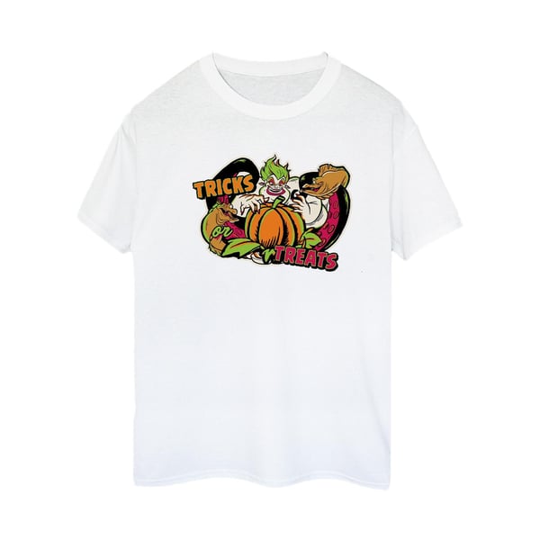 Disney Womens/Ladies Trick Or Treat Ursula Villains Cotton Boyfriend T-Shirt
