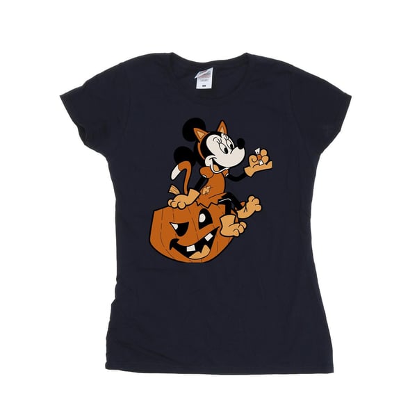 Mickey Mouse Womens/Ladies Minnie Mouse Cat Cotton Halloween T-Shirt